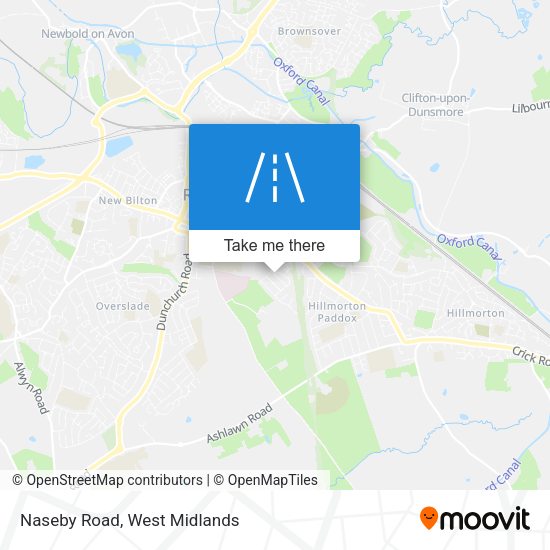 Naseby Road map