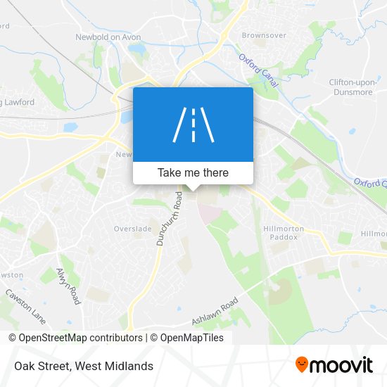 Oak Street map