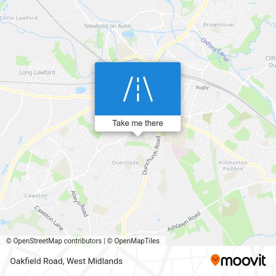 Oakfield Road map