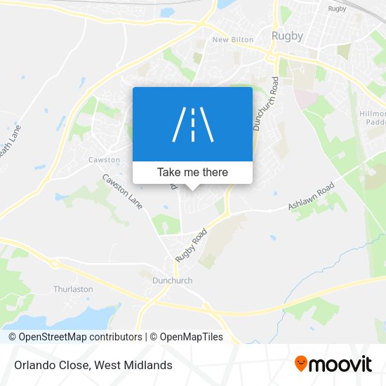 Orlando Close map