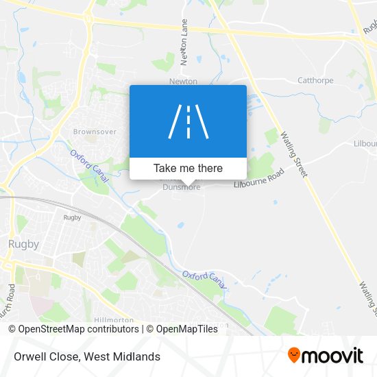 Orwell Close map