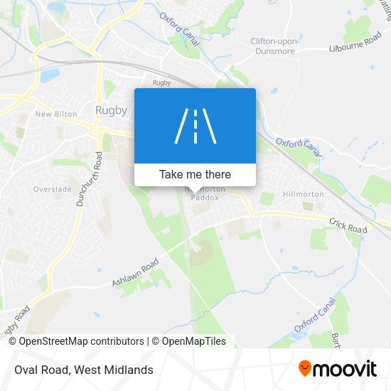 Oval Road map