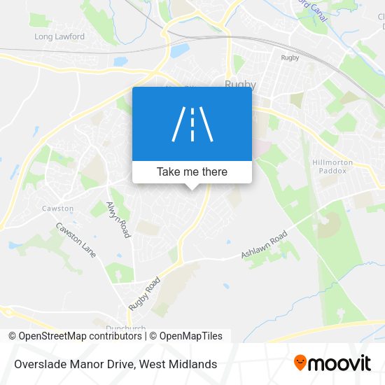 Overslade Manor Drive map
