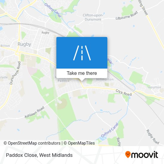 Paddox Close map