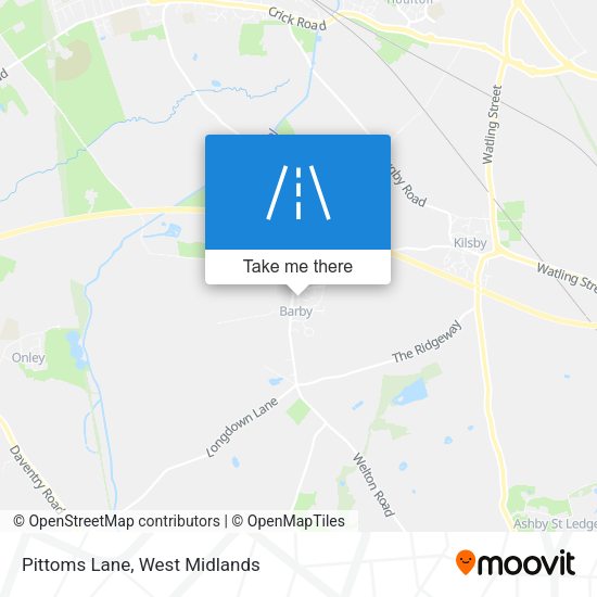 Pittoms Lane map