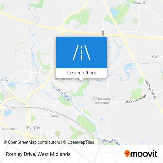 Rothley Drive map