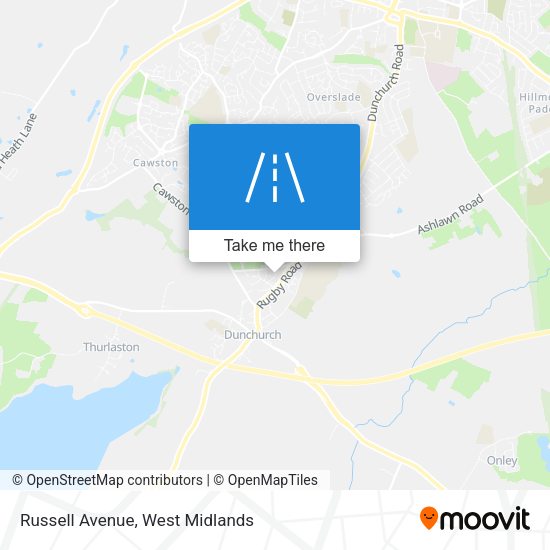 Russell Avenue map