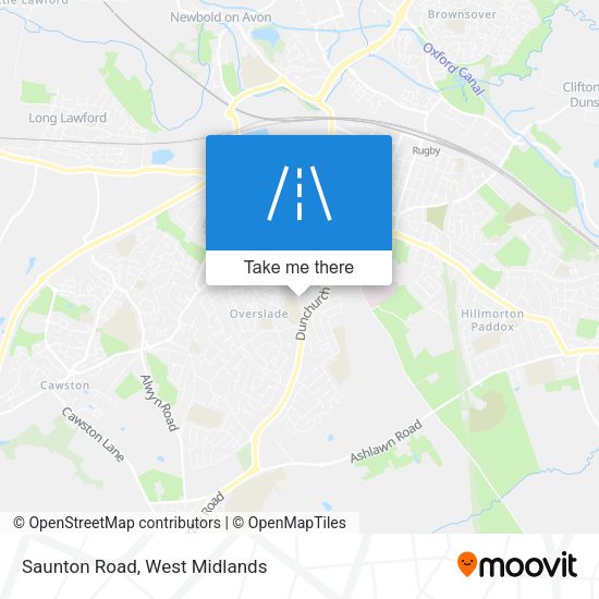 Saunton Road map