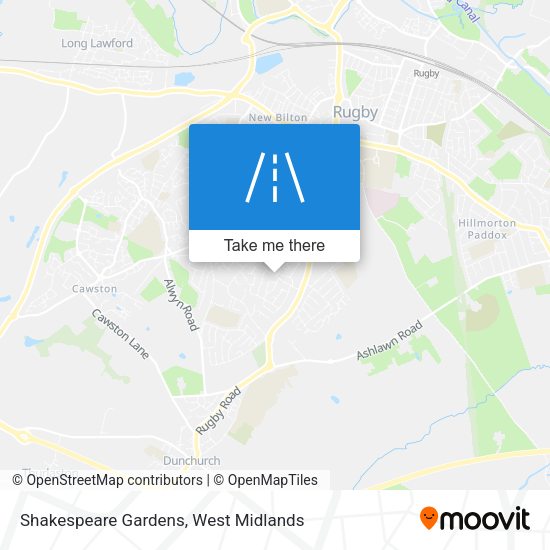 Shakespeare Gardens map