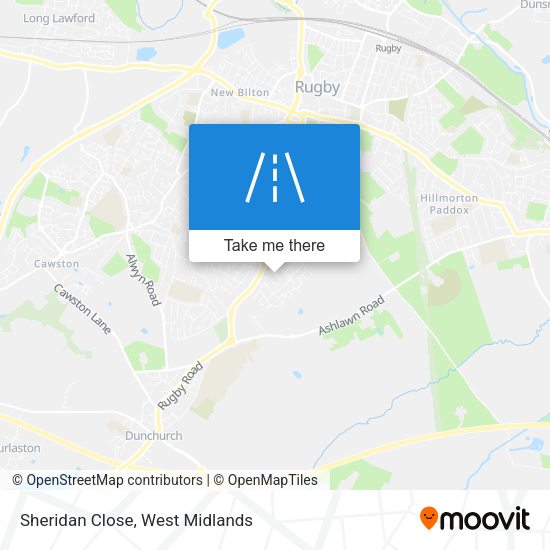 Sheridan Close map
