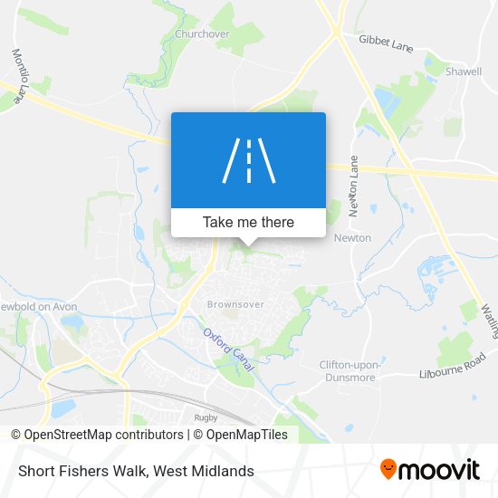 Short Fishers Walk map