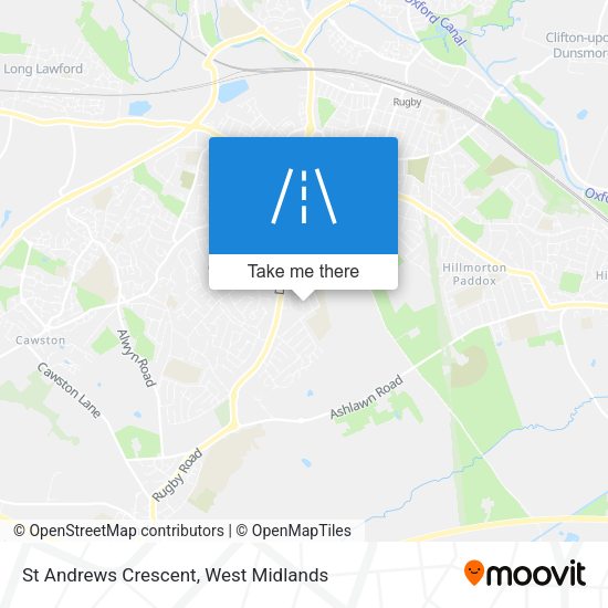 St Andrews Crescent map