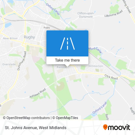 St. Johns Avenue map