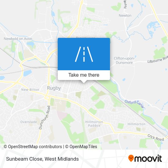 Sunbeam Close map
