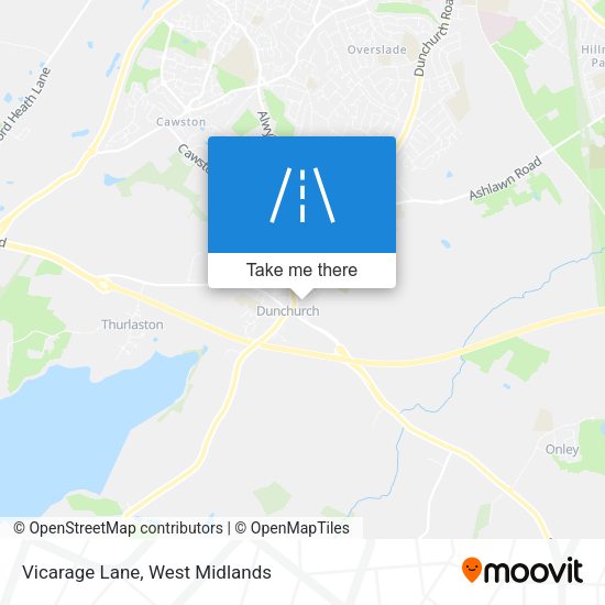 Vicarage Lane map