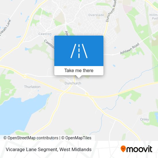 Vicarage Lane Segment map