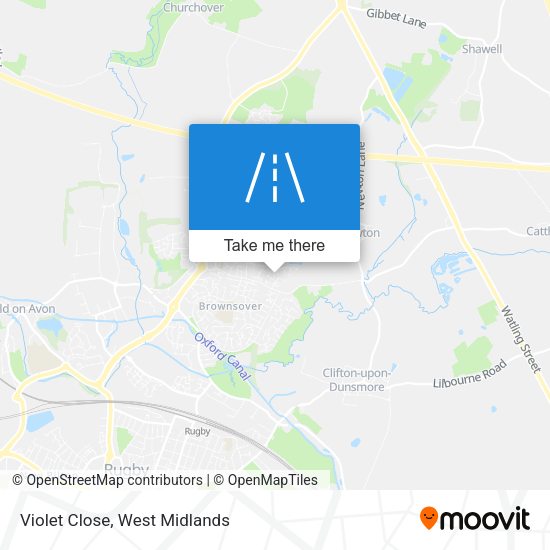 Violet Close map