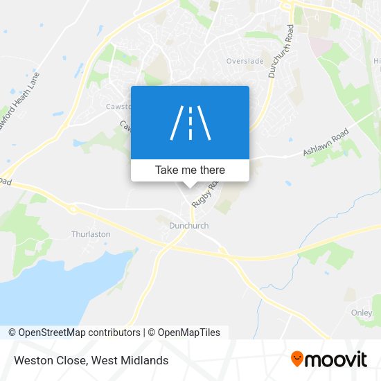 Weston Close map