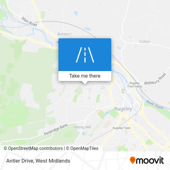 Antler Drive map