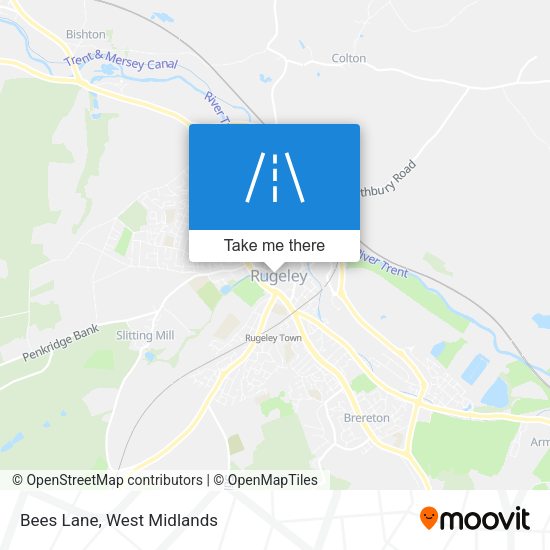 Bees Lane map