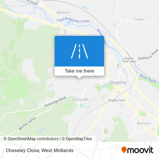 Chaseley Close map
