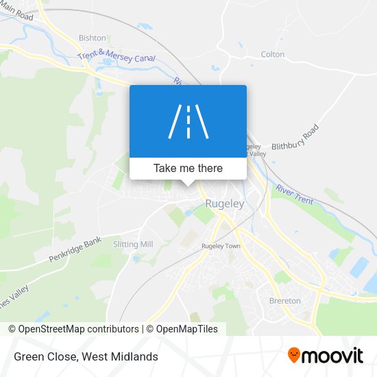 Green Close map