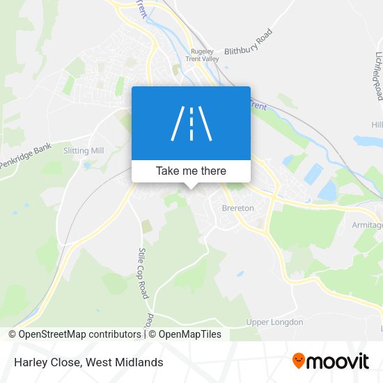 Harley Close map
