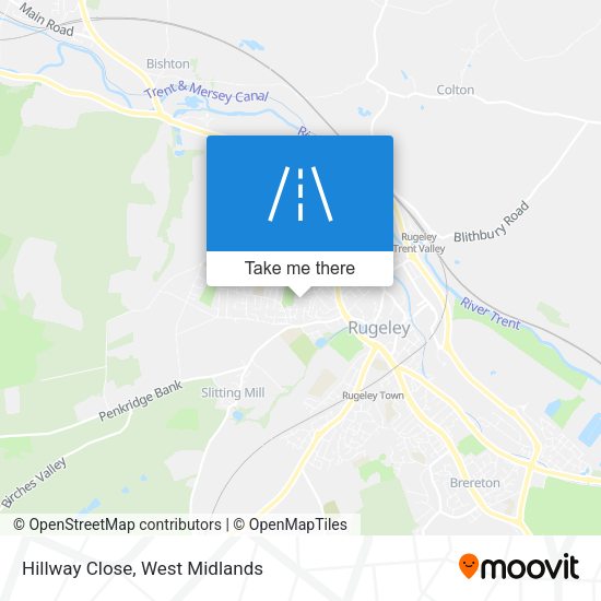 Hillway Close map