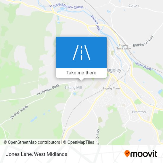 Jones Lane map