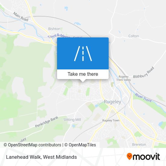 Lanehead Walk map