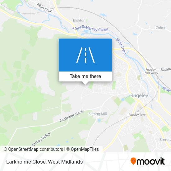 Larkholme Close map