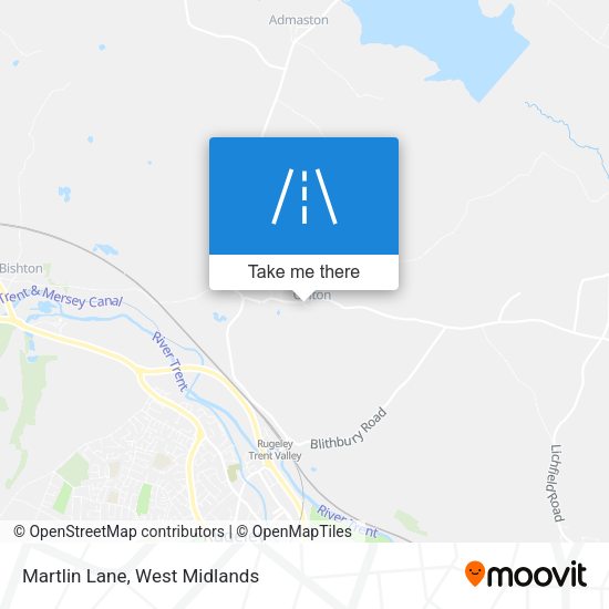 Martlin Lane map
