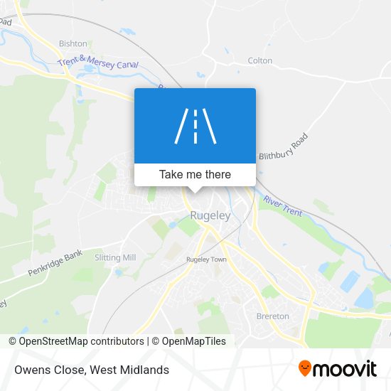 Owens Close map