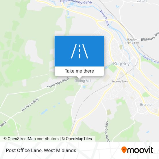 Post Office Lane map