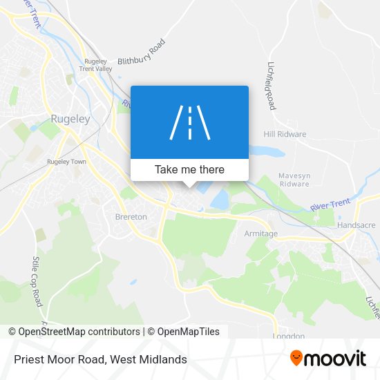 Priest Moor Road map