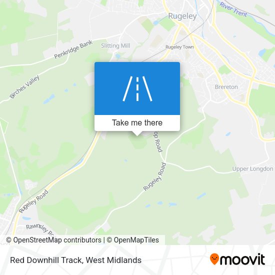 Red Downhill Track map