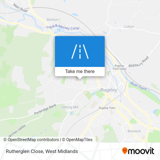 Rutherglen Close map