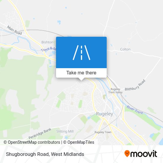Shugborough Road map