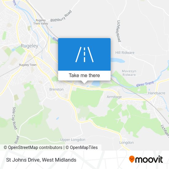 St Johns Drive map