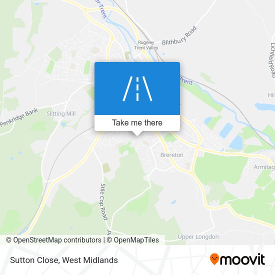 Sutton Close map