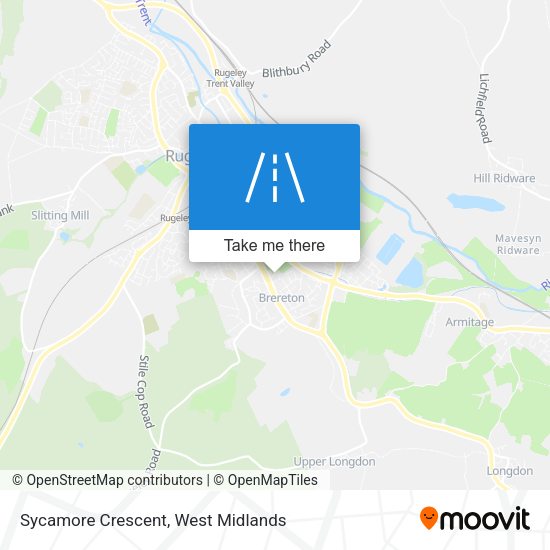Sycamore Crescent map