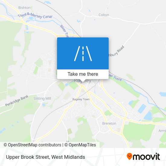 Upper Brook Street map