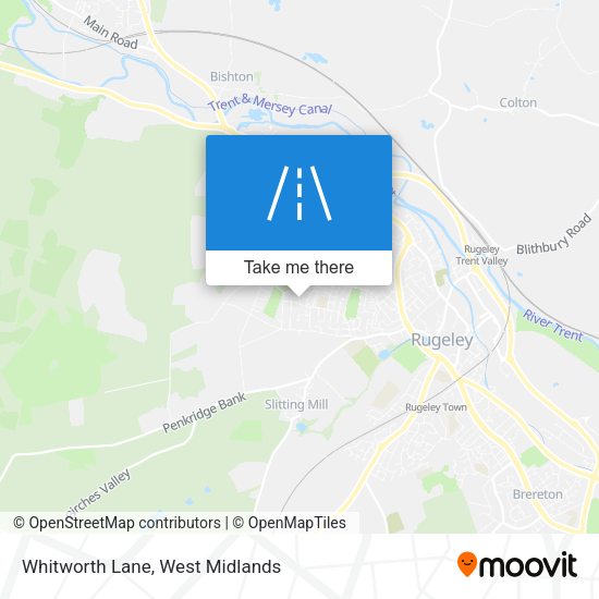 Whitworth Lane map