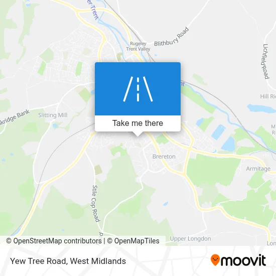Yew Tree Road map