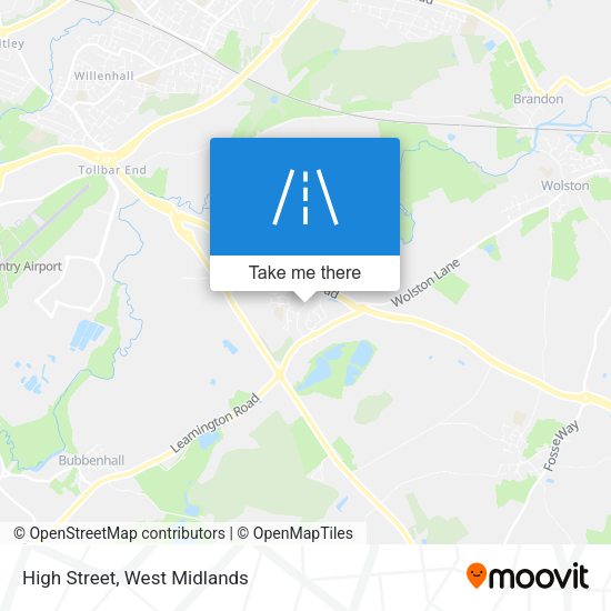 High Street map
