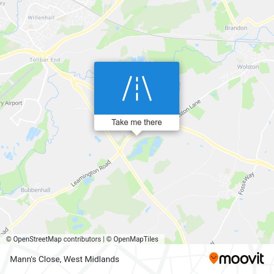 Mann's Close map