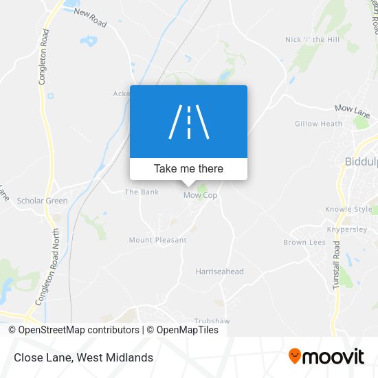 Close Lane map