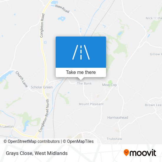 Grays Close map