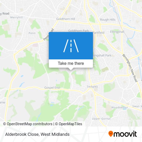 Alderbrook Close map
