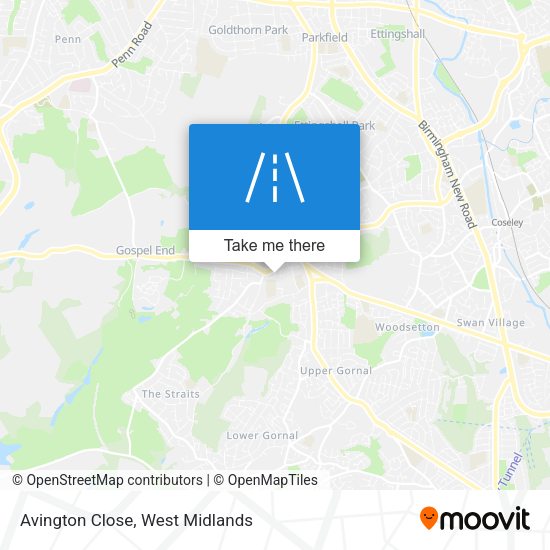 Avington Close map